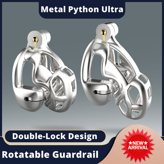 316 Stainless Steel Python Ultra Cock Cage - Metal Chastity Device