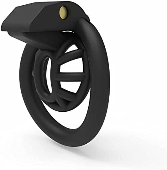 Cobra Male Chastity Device - Super Small Cage - 4 Rings (Black)