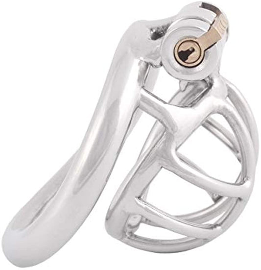 Ergonomic Steel Male Chastity Device S245 (1.77")