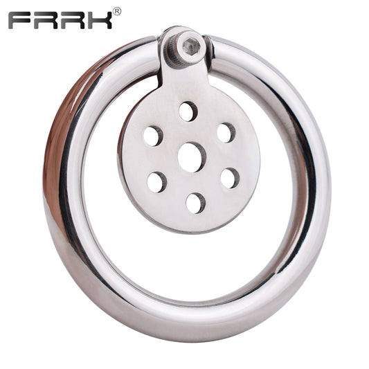 Flat Pad Steel Chastity Cock Cage | Metal Rings | BDSM Sex Toys