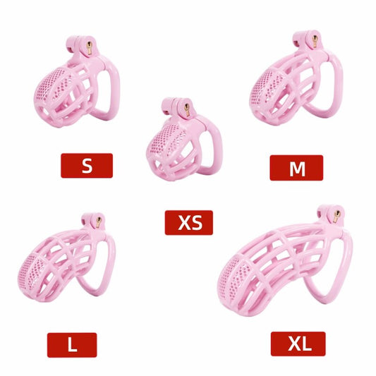 New Mamba 4.0 Chastity Cage - Pink CB Lock