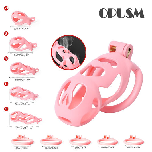 OUPSM Pink Ghost Cock Cage - Abstinence Device