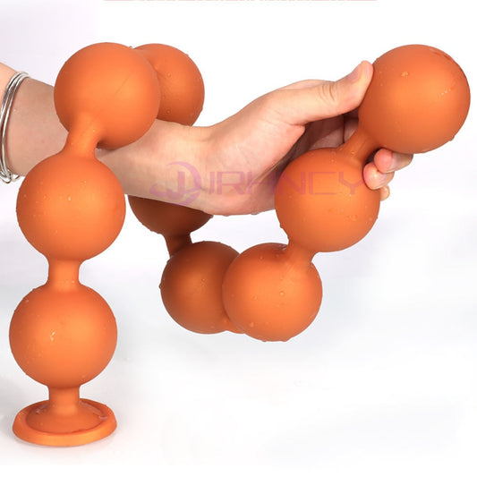 Soft Silicone Anal Plug | Large Anal Beads for Prostate Massage