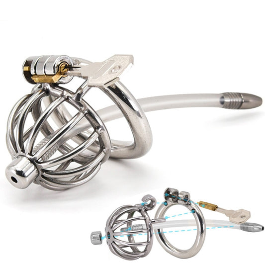 Stainless Steel Small Short Cock Cage - Male Chastity Devic