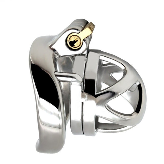 Stainless Steel Male Chastity Cage - Metal Penis Lock Ring