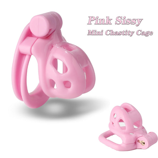 Super Micro Pink Cobra Chastity Cage - Sissy Male Sextoys