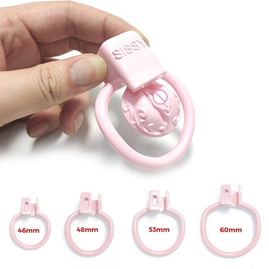 Super Small Sissy Vaginal Chastity Cage - 4 Rings