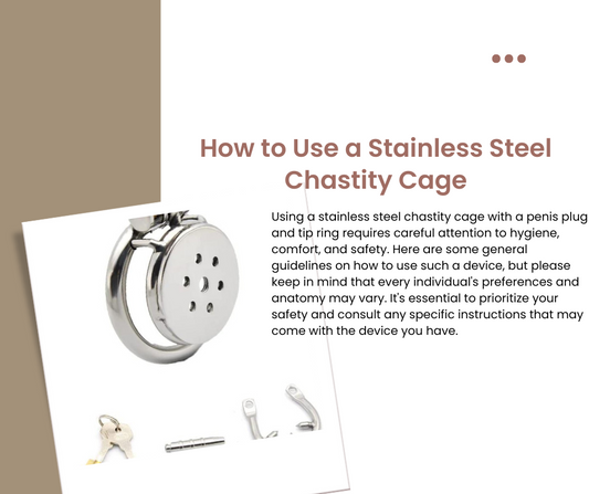 Stainless Steel Chastity Cage with Penis Plug: Usage Guide