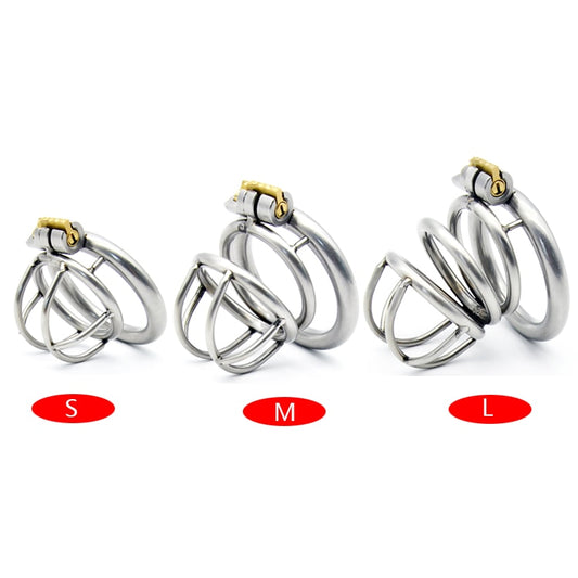 CHASTE BIRD Stainless Steel Cock Cage - Magic Lock Chastity Device
