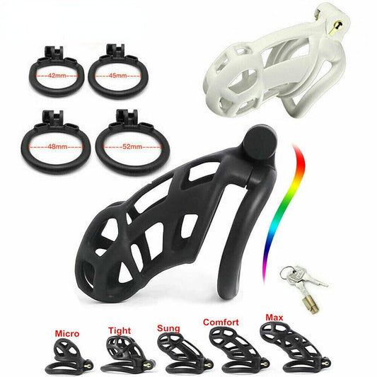 Curved Cobra Chastity Cage - Couples Sex Toys
