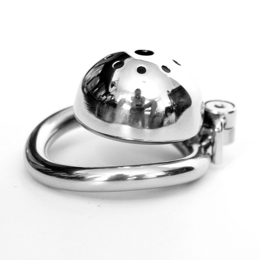 Screw Lock Male Chastity Device - Steel Chastity Cage